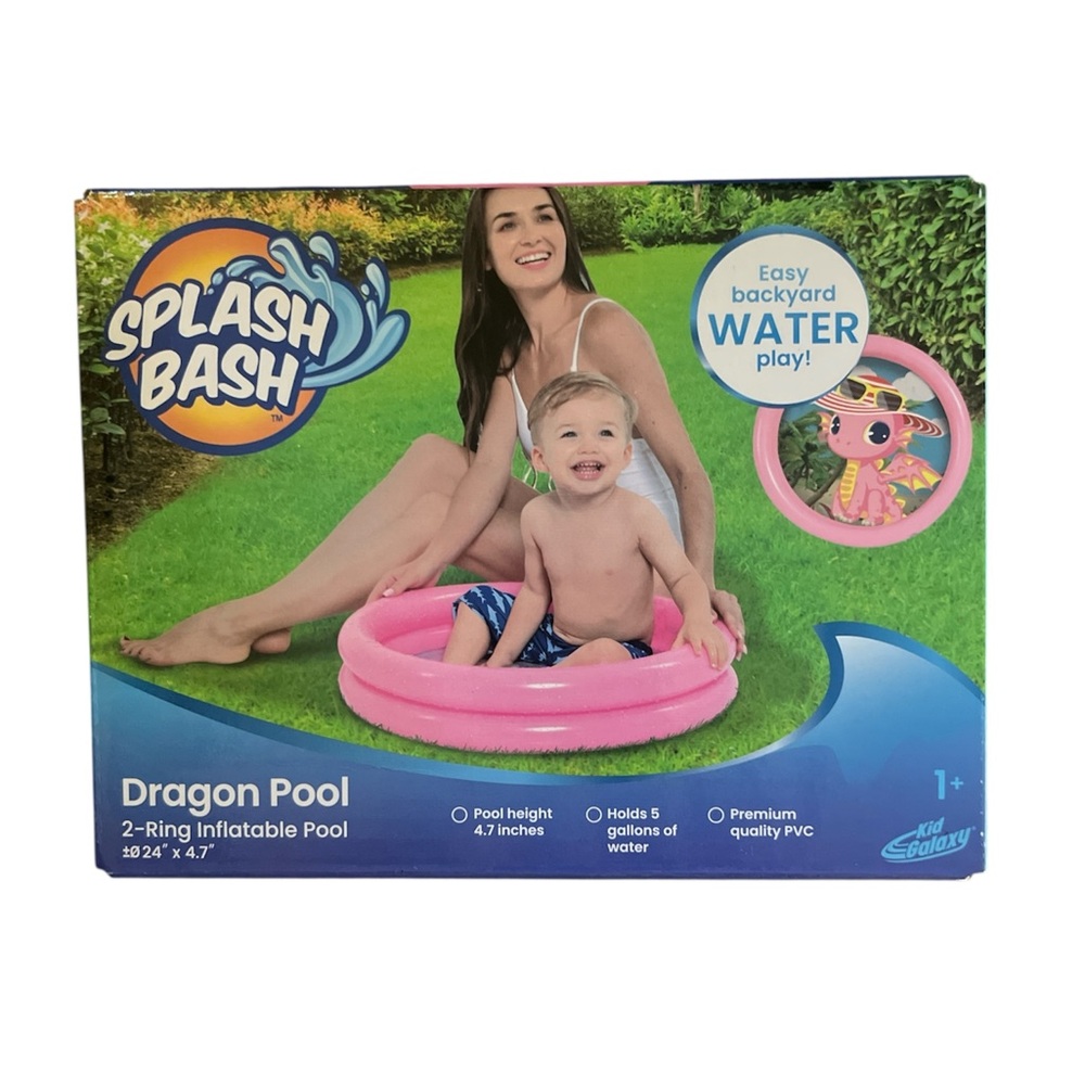 Splash Bash Pink Dragon Inflatable Pool